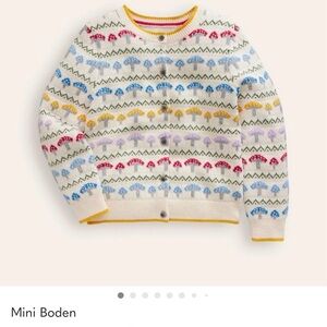 Mini Boden Multicolor Knit Cardigan